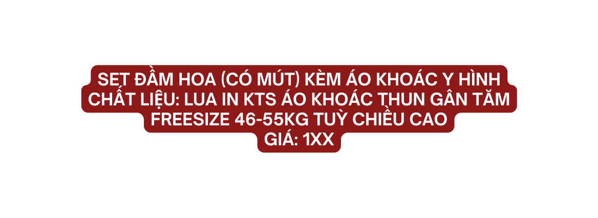 SET ĐẦM HOA có mút kèm áo khoác y hình Chất liệu Lua in KTS áo khoác thun gân tăm Freesize 46 55kg tuỳ chiều cao giá 1xx